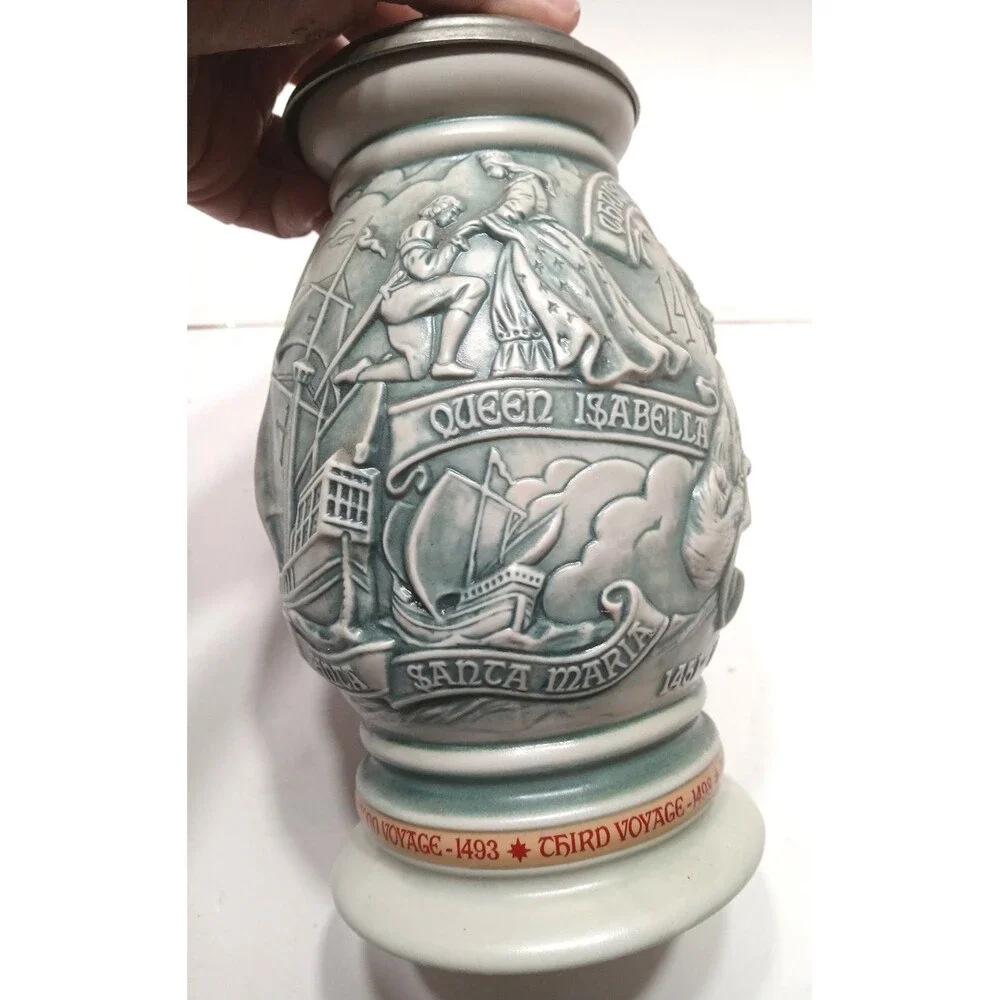Vintage Avon 1992 Christopher Columbus New World Stein Made in Brazil #88413 - Picture 4 of 15